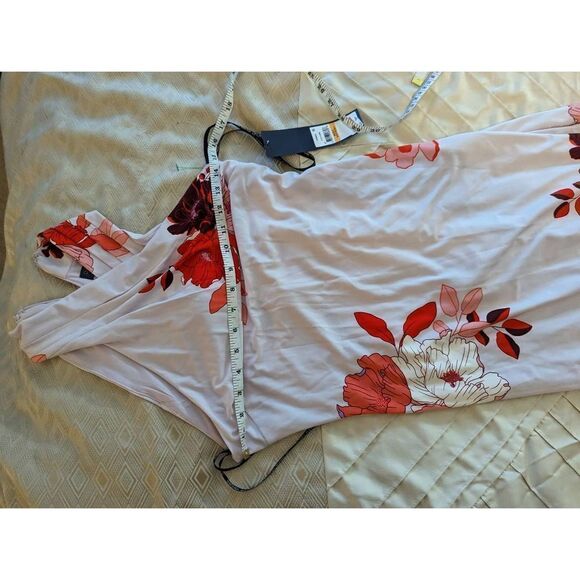 Rachel Roy lilac floral maxi gown crossover halter top sz small nwt - Picture 6 of 6